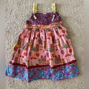 Matilda Jane City of Lights Paris Eiffel Tower Knot Dress Size 8